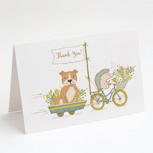 Load image into Gallery viewer, Staffordshire Bull Terrier Chocolate Greeting Cards -  Blank Note Cards – 8-Pack of Artist-Designed Cards with Envelopes