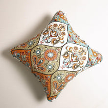 Load image into Gallery viewer, DaDa Bedding Bohemian Floral Paisley Garden Coral Teal Quilted Bedspread Set (LH1403)