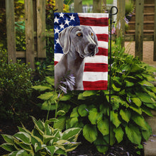 Load image into Gallery viewer, USA American Flag with Weimaraner Garden Flag – Decorative Outdoor Yard Flag