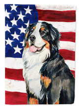 Load image into Gallery viewer, USA American Flag with Bernese Mountain Dog Garden Flag – Decorative Outdoor Yard Flag