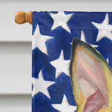 Load image into Gallery viewer, USA American Flag with Min Pin Flag Canvas House Size