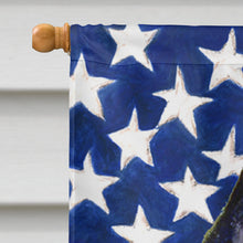 Load image into Gallery viewer, USA American Flag with Schipperke Flag Canvas House Size