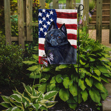 Load image into Gallery viewer, USA American Flag with Schipperke Garden Flag – Decorative Outdoor Yard Flag