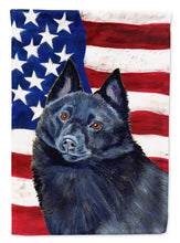 Load image into Gallery viewer, USA American Flag with Schipperke Garden Flag – Decorative Outdoor Yard Flag