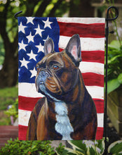 Load image into Gallery viewer, USA American Flag with French Bulldog Garden Flag – Decorative Outdoor Yard Flag
