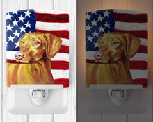 Load image into Gallery viewer, USA American Flag with Vizsla Ceramic Night Light LH9012CNL
