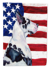 Load image into Gallery viewer, USA American Flag with Great Dane Flag Canvas House Size