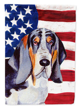 Load image into Gallery viewer, USA American Flag with Basset Hound Garden Flag – Decorative Outdoor Yard Flag