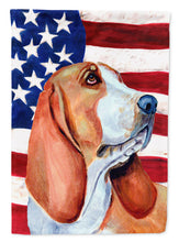 Load image into Gallery viewer, USA American Flag with Basset Hound Garden Flag – Decorative Outdoor Yard Flag