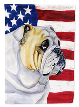 Load image into Gallery viewer, USA American Flag with English Bulldog Garden Flag – Decorative Outdoor Yard Flag