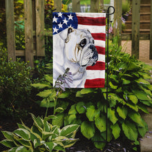 Load image into Gallery viewer, USA American Flag with English Bulldog Garden Flag – Decorative Outdoor Yard Flag