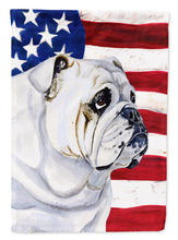 Load image into Gallery viewer, USA American Flag with English Bulldog Garden Flag – Decorative Outdoor Yard Flag