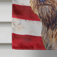 Load image into Gallery viewer, USA American Flag with Cairn Terrier Flag Canvas House Size