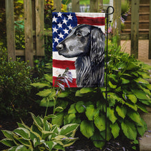 Load image into Gallery viewer, USA American Flag with Flat Coated Retriever Garden Flag – Decorative Outdoor Yard Flag