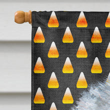 Load image into Gallery viewer, Old English Sheepdog Candy Corn Halloween Portrait Flag Canvas House Size