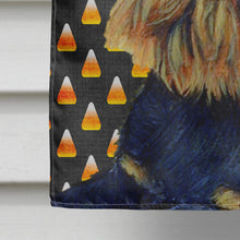 Load image into Gallery viewer, Brussels Griffon Candy Corn Halloween Portrait Flag Canvas House Size