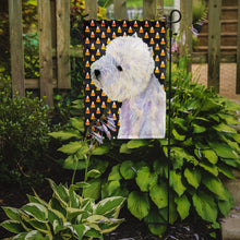 Load image into Gallery viewer, Westie Candy Corn Halloween Portrait Garden Flag – Decorative Outdoor Yard Flag
