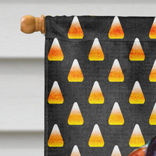 Load image into Gallery viewer, Basset Hound Candy Corn Halloween Portrait Flag Canvas House Size