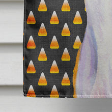 Load image into Gallery viewer, Whippet Candy Corn Halloween Portrait Flag Canvas House Size