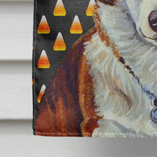 Load image into Gallery viewer, Corgi Candy Corn Halloween Portrait Flag Canvas House Size