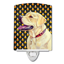 Load image into Gallery viewer, Labrador Yellow Candy Corn Halloween Portrait Ceramic Night Light LH9079CNL