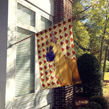 Load image into Gallery viewer, Great Dane Fall Leaves Portrait Flag Canvas House Size