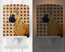Load image into Gallery viewer, Great Dane Fall Leaves Portrait Ceramic Night Light LH9085CNL