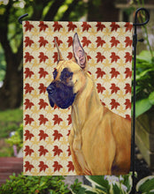 Load image into Gallery viewer, Great Dane Fall Leaves Portrait Garden Flag – Decorative Outdoor Yard Flag