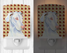 Load image into Gallery viewer, Great Dane Fall Leaves Portrait Ceramic Night Light LH9086CNL
