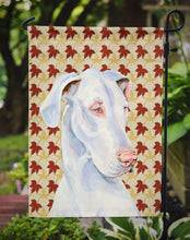 Load image into Gallery viewer, Great Dane Fall Leaves Portrait Garden Flag – Decorative Outdoor Yard Flag