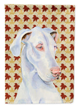 Load image into Gallery viewer, Great Dane Fall Leaves Portrait Garden Flag – Decorative Outdoor Yard Flag