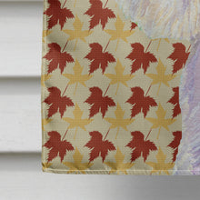Load image into Gallery viewer, Westie Fall Leaves Portrait Flag Canvas House Size
