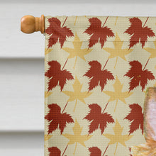 Load image into Gallery viewer, Silky Terrier Fall Leaves Portrait Flag Canvas House Size