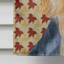 Load image into Gallery viewer, Silky Terrier Fall Leaves Portrait Flag Canvas House Size