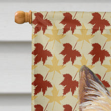 Load image into Gallery viewer, Cairn Terrier Fall Leaves Portrait Flag Canvas House Size