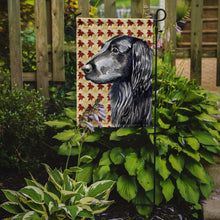 Load image into Gallery viewer, Flat Coated Retriever Fall Leaves Portrait Garden Flag – Decorative Outdoor Yard Flag