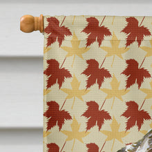 Load image into Gallery viewer, English Setter Fall Leaves Portrait Flag Canvas House Size