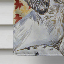 Load image into Gallery viewer, English Setter Fall Leaves Portrait Flag Canvas House Size