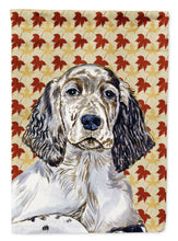 Load image into Gallery viewer, English Setter Fall Leaves Portrait Garden Flag – Decorative Outdoor Yard Flag