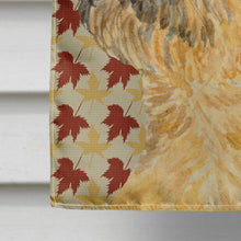 Load image into Gallery viewer, Border Terrier Fall Leaves Portrait Flag Canvas House Size