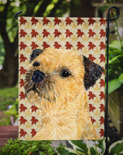 Load image into Gallery viewer, Border Terrier Fall Leaves Portrait Garden Flag – Decorative Outdoor Yard Flag