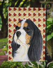 Load image into Gallery viewer, Cavalier Spaniel Fall Leaves Portrait Garden Flag – Decorative Outdoor Yard Flag