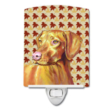 Load image into Gallery viewer, Vizsla Fall Leaves Portrait Ceramic Night Light LH9100CNL