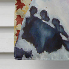 Load image into Gallery viewer, Great Dane Fall Leaves Portrait Flag Canvas House Size