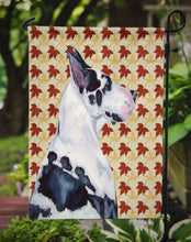 Load image into Gallery viewer, Great Dane Fall Leaves Portrait Garden Flag – Decorative Outdoor Yard Flag