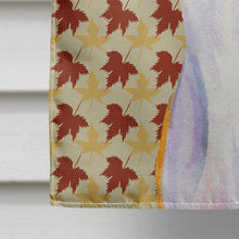 Load image into Gallery viewer, Whippet Fall Leaves Portrait Flag Canvas House Size