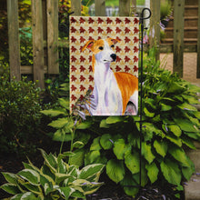 Load image into Gallery viewer, Whippet Fall Leaves Portrait Garden Flag – Decorative Outdoor Yard Flag