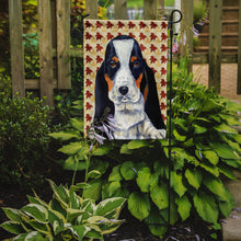 Load image into Gallery viewer, Basset Hound Fall Leaves Portrait Garden Flag – Decorative Outdoor Yard Flag