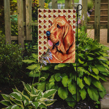 Load image into Gallery viewer, Bloodhound Fall Leaves Portrait Garden Flag – Decorative Outdoor Yard Flag