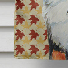 Load image into Gallery viewer, Bernese Mountain Dog Fall Leaves Portrait Flag Canvas House Size